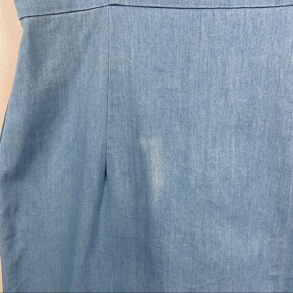 Lulus Blue Chambray Sleeveless Mini Dress Small - Picture 2 of 6